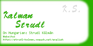 kalman strudl business card